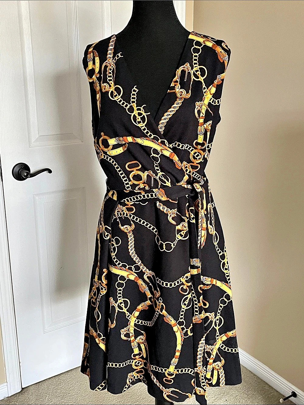 Ricky’s Chain Print Midi Dress Size 10